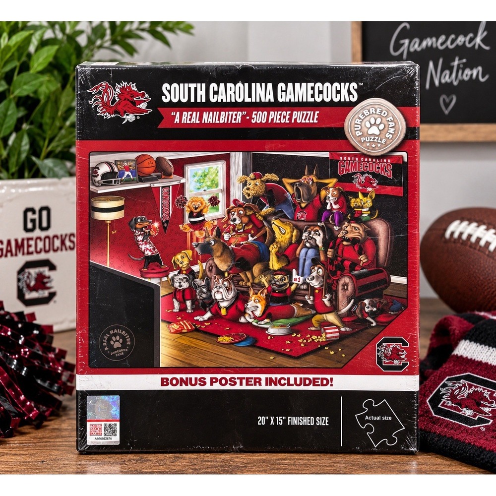 South Carolina Gamecocks 500 Piece Puzzle A Real Nailbiter NEW Sealed NCAA